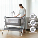 Κρεβατάκι Co-Sleeper Μωρού με Ηλεκτρική Κούνια 3-σε-1