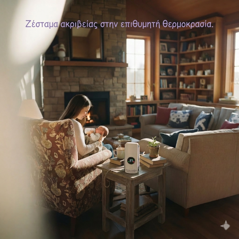 Φορητός Θερμαντήρας Μπιμπερό με Μπαταρία 6000mAh - 6 Επίπεδα Θερμοκρασίας, Οθόνη LCD